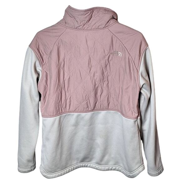 The North Face Women Medium Misty Rose/ Vintage White "Rosie Sherpa Po Jacket" - Picture 4 of 8